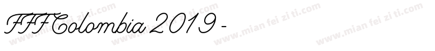 FFF Colombia 2019字体转换